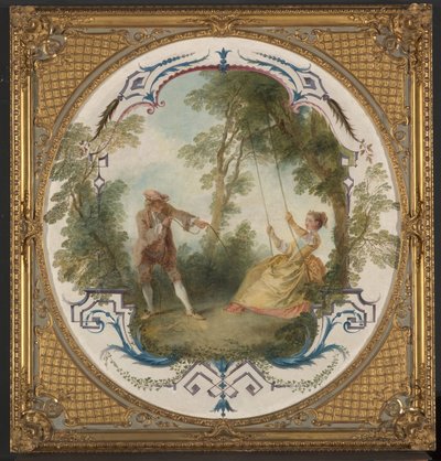 The Swing, c.1724 (óleo sobre tela) de Nicolas Lancret
