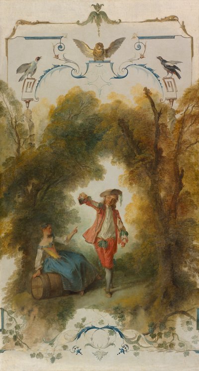 A Vinha, c. 1723-27 (óleo sobre tela) de Nicolas Lancret