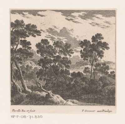 paisagem com árvores de Nicolas Perelle