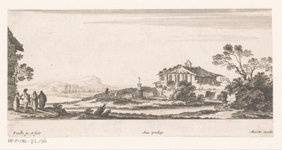 Paisagem com capela de Nicolas Perelle