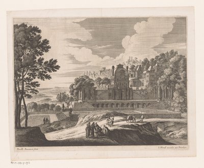 Paisagem com castelo de Nicolas Perelle