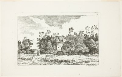 Paisagem, do Segundo Caderno de Paisagem de Nicolas Perignon