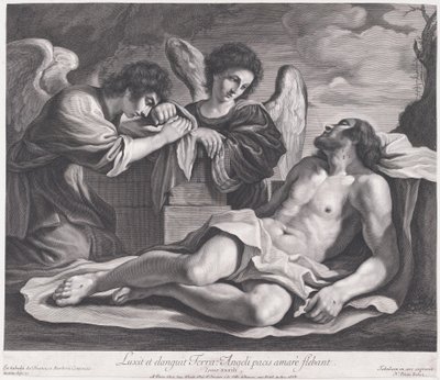 Anjos lamentando o Cristo morto, c. 1690-1720., c. 1690-1720. de Nicolas Pitau
