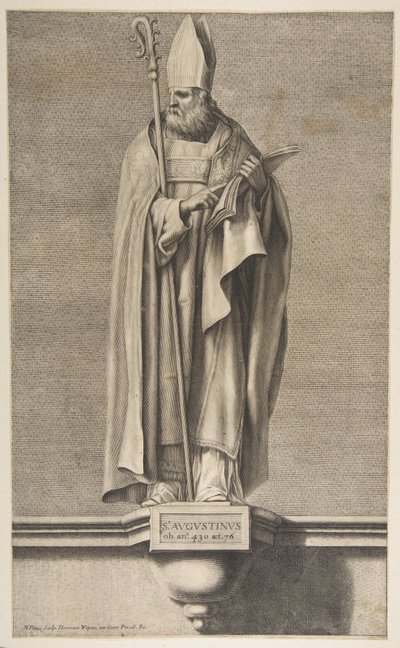 Santo Agostinho.n.d. de Nicolas Pitau