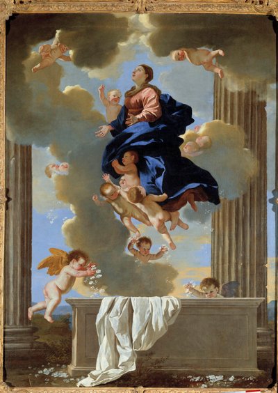 Assunção da pintura virgem de Nicolas Poussin de Nicolas Poussin