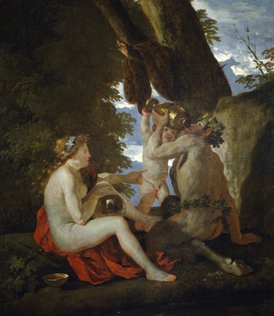 Cena Báquica, 1626-1628 de Nicolas Poussin