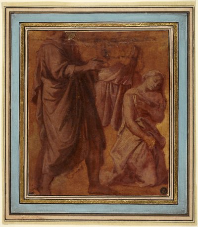 Cristo e a adúltera de Nicolas Poussin