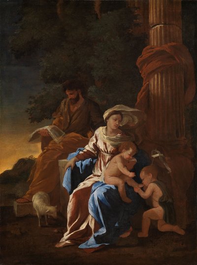 A Sagrada Família com o Menino São João de Nicolas Poussin