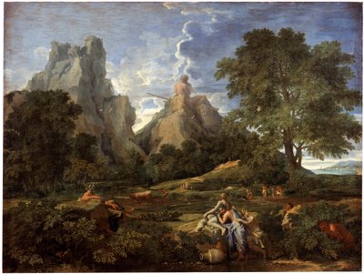 Paisagem com Polifemo, 1649. de Nicolas Poussin
