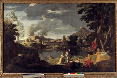 Pintura de Orphee e Eurydice por Nicolas Poussin de Nicolas Poussin