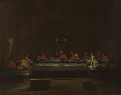 Sete sacramentos: eucaristia, ca 1637-1640 de Nicolas Poussin