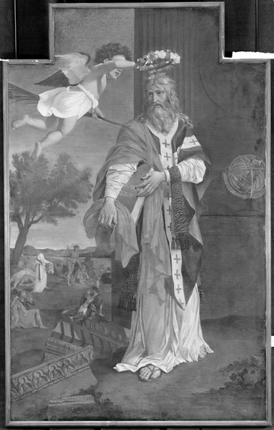 St. Denis coroado por um anjo de Nicolas Poussin