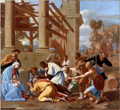 A Adoração dos Magos de Nicolas Poussin