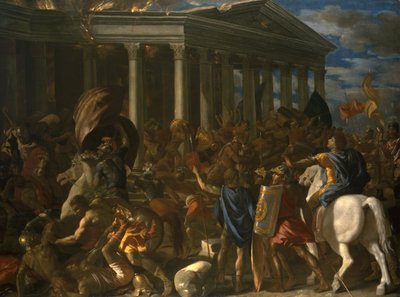 A destruição e o saque do templo de Jerusalém de Nicolas Poussin