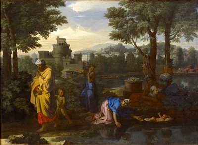 A Exposição de Moisés, 1654 de Nicolas Poussin