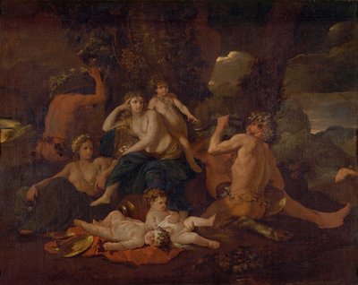 A infância de Baco, c.1630 de Nicolas Poussin