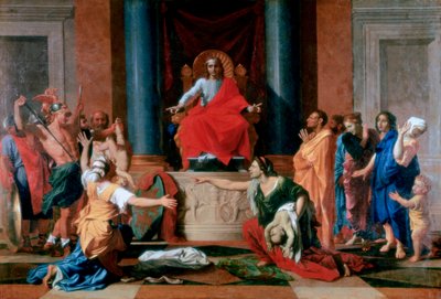 O Julgamento de Salomão, 1649 de Nicolas Poussin