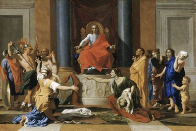 O julgamento de Salomão de Nicolas Poussin