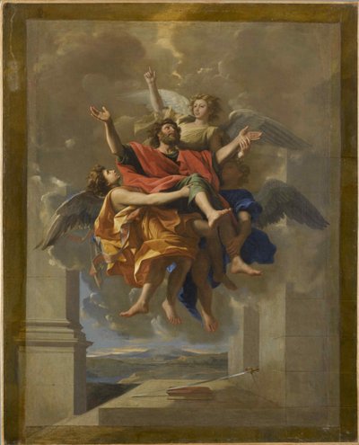 O êxtase de São Paulo, 1650. de Nicolas Poussin