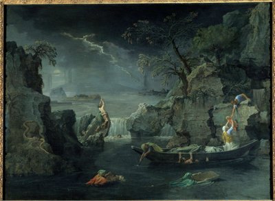 Inverno ou dilúvio. Pintura de Nicolas Poussin (1594-1665), cerca de 1660-1664. Óleo sobre tela. Dim: 1,18 x 1,60m. de Nicolas Poussin