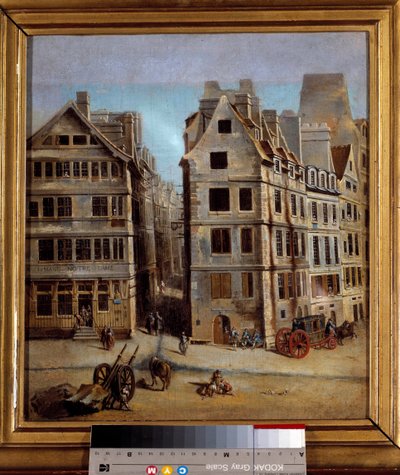 A vista de cabaré de uma viela e a actividade de uma cidade no século XVIII. Pintura de Nicolas Jean Baptiste Raguenet (1715-1793) 1751. Museu do Carnaval de Nicolas Raguenet