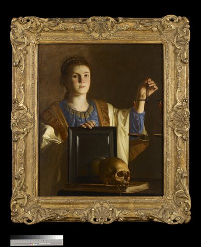 Verdade apresentando um espelho para as vaidades do mundo, c.1630 de Nicolas Tournier