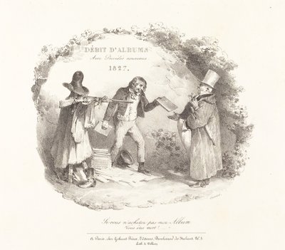 Débito de Álbuns com Novos Métodos (Novos Métodos de Venda de Álbuns Litográficos) de Nicolas Toussaint Charlet