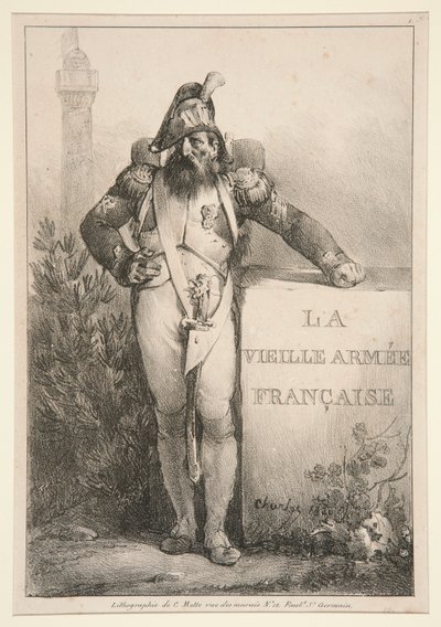Frontispício para a série La Vieille Armee Francaise de Nicolas Toussaint Charlet