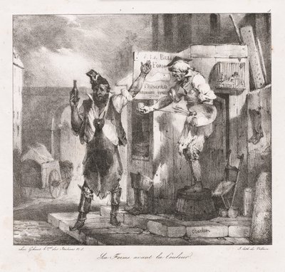 Esboços litográficos de Charlet: Forma antes da cor de Nicolas Toussaint Charlet