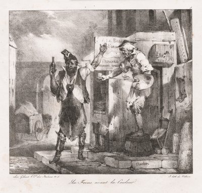 Esboços litográficos de Charlet: Formulário antes de Cor, 1823. de Nicolas Toussaint Charlet