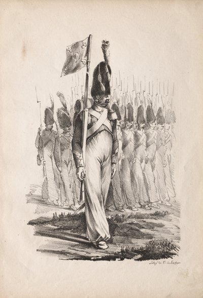 Trajes Militares: Carabiners Sargent, Guia Geral de Nicolas Toussaint Charlet