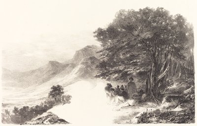 Paysans se reposant dans la Campagne (camponeses descansando no campo) de Nicolas Toussaint Charlet