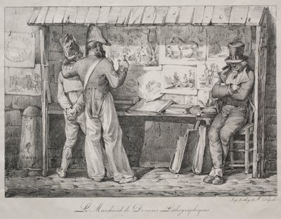 O negociante de litografia de Nicolas Toussaint Charlet