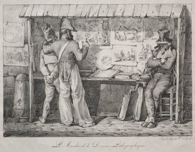 O revendedor de litografia. de Nicolas Toussaint Charlet