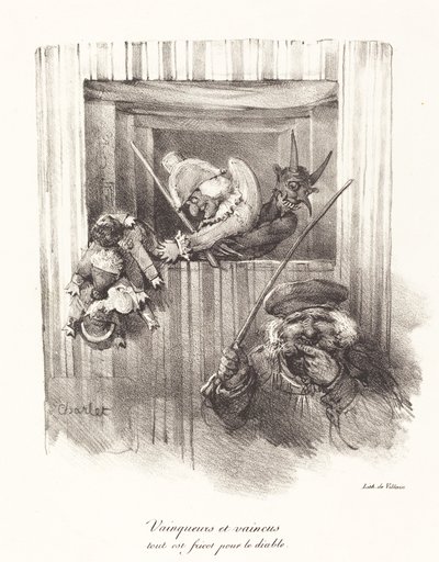 Vencedores e perdedores, todos os alimentos para o diabo (The Vanquishers and the Vanquished, All Food for the Devil) de Nicolas Toussaint Charlet
