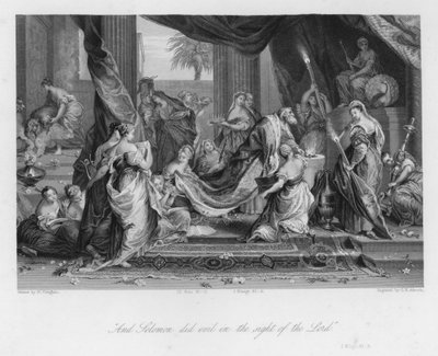 Apostasia de Salomão, I Reis XI, 6 (gravura) de Nicolas Vleughels