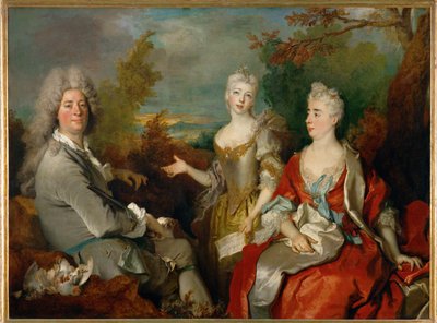 Retrato de família ... de Nicolas de (workshop) Largilliere