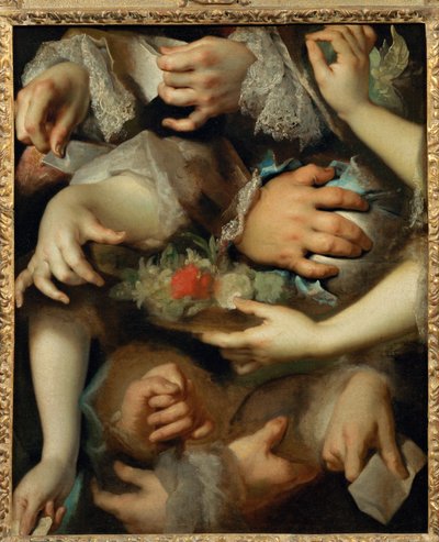 Estudo de mãos c.1715 ... de Nicolas de (workshop) Largilliere