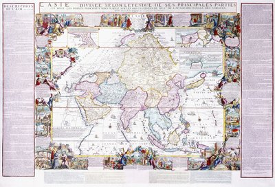 Mapa da Ásia, 1740 de Nicolas de Fer