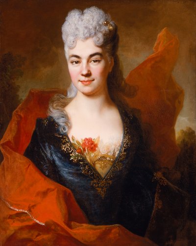 Retrato de Brigitte Ansart, c.1704 (óleo sobre tela) de Nicolas de Largillière