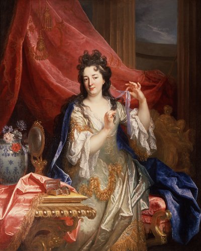 Retrato de uma mulher, c.1696 (óleo sobre tela) de Nicolas de Largillière