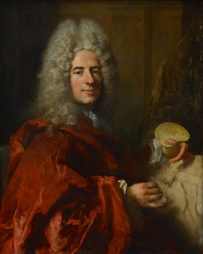 Retrato de Jacques-Antoine Arlaud a copiar a Leda de Miguel Ângelo de Nicolas de Largillière