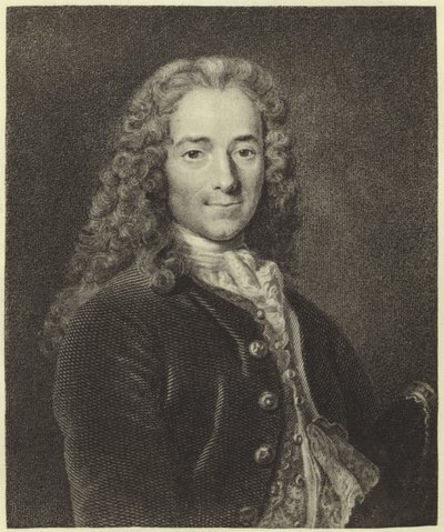 Voltaire (fotogravação) de Nicolas de Largillière