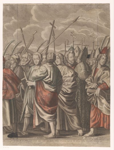 Triunfo de Cristo com figuras do Antigo e do Novo Testamento (sétima parte)
Le triomphe de Jesus Christ (título sobre o objecto) de Nicolas de Larmessin (I)
