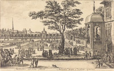 Vista de um jardim de Nicolas de Son