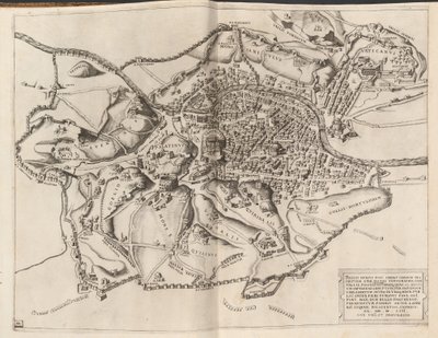 Mapa topográfico da Roma Antiga de Nicolaus Beatrizet