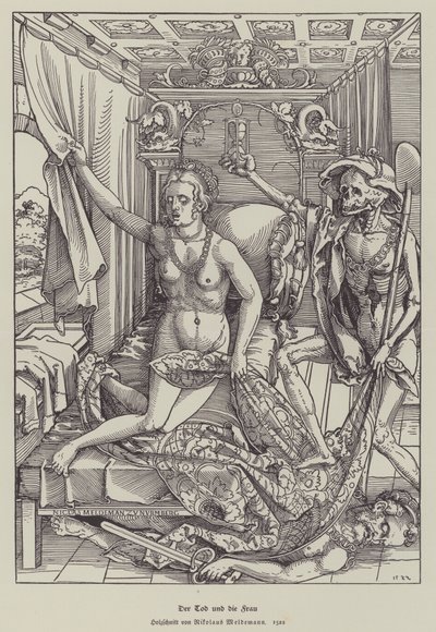 A Morte e a Mulher de Nicolaus Meldemann