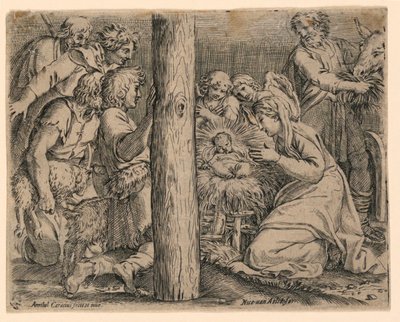 A adoração dos pastores de Nicolaus van Aelst
