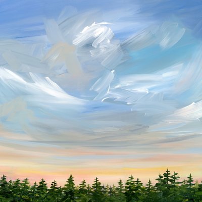 Brilho da Floresta nas Nuvens de Nicole Walsh