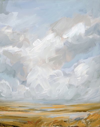 Paisagem com um vasto céu nublado de Nicole Walsh
